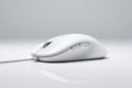Close-up of white wired mouse,Generative AI Royalty Free Stock Photo