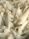 whiten ox tripe in supermarket