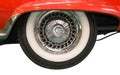 Close Up of Whitewall Tire of Classic Car Royalty Free Stock Photo