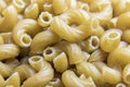 Close up of whole wheat elbow macaroni Royalty Free Stock Photo