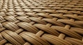 Close-up of a wicker pattern composed of interwoven strips creatin Royalty Free Stock Photo