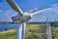 Close up of a Windmill for electric power production