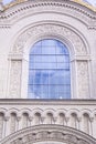 Close up of window on church Royalty Free Stock Photo