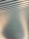 A close up of a window with a pattern of lines Royalty Free Stock Photo