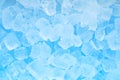 Winter cold blue ice cube texture background Royalty Free Stock Photo