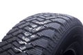 Close up of winter tire tread Royalty Free Stock Photo