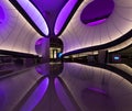 Winton Mathematics Gallery at the Science Museum, London, UK, designed by Zaha Hadid. Installation inspired by mathematical models