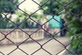 Close-up wire mesh fence with rust Royalty Free Stock Photo