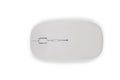 Close up wireless computer mouse modern design with blank screen isolated on white background with clipping path. Wireless mouse Royalty Free Stock Photo
