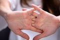 Woman Cracking Their Knuckles