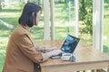 Close up Woman Hands love drinking hot coffee working from home. Business women with black coffee or hot chocolate cafe. Royalty Free Stock Photo