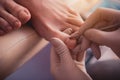 Female arms creating pedicure of lady Royalty Free Stock Photo