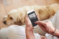 Close Up Of Woman Listening To Music Smartphone At Home