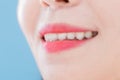Close up woman tooth