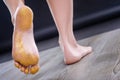 Close up of womans foot. Royalty Free Stock Photo