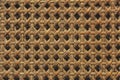 Close up of wooden basket made from ratten texture background. M Royalty Free Stock Photo