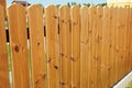 Wooden Fence Door. Cozy Wood Fence - Wood Fencing. Royalty Free Stock Photo