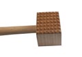 Close up of wooden meat tenderizer Royalty Free Stock Photo