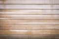 Wooden plank wall with horizontal patterns for light brown background Royalty Free Stock Photo