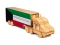 Close-up of a wooden toy truck Royalty Free Stock Photo