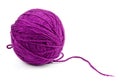 Close up of wool knitting on white background Royalty Free Stock Photo