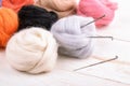 Close up of wool needle felting kit Royalty Free Stock Photo