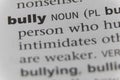 Close up of word Bully Royalty Free Stock Photo