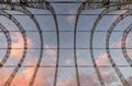 Close up of World War 1 airship hangar on original Farnborough Airfield site, now Farnborough Business Park.