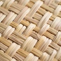 Close up of Woven Bamboo Material Texture Design and Pattern Royalty Free Stock Photo