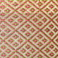 Close up woven bamboo pattern handbags and basketry passing on the community indentity Royalty Free Stock Photo