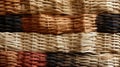 A close up of woven baskets