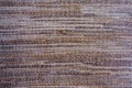 Close up of woven brown and white woven fabric textile texture Royalty Free Stock Photo