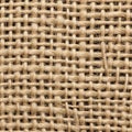 Close-up of a woven burlap fabric Royalty Free Stock Photo
