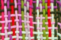 Close-up of woven ethnic fabric Royalty Free Stock Photo