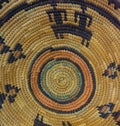 Close Up Woven Navajo Indian Basket Royalty Free Stock Photo