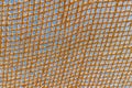 Close-up of a woven net or mesh pattern with detailed texture, grid structure Royalty Free Stock Photo