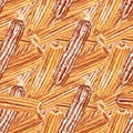 Close-up of Woven Straw or Reed Pattern Royalty Free Stock Photo