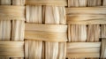 Close-up of woven straw texture, natural fiber background concept Royalty Free Stock Photo