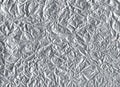 Close up of wrinkle silver foil as background. Freud sheet