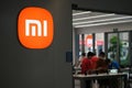 Xiaomi retail store logo and blur customers in store Royalty Free Stock Photo