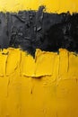 A close up of a yellow and black painted wall, AI Royalty Free Stock Photo