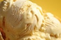 Close up of yellow gelato ice cream