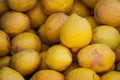 Close up of the yellow lemon Royalty Free Stock Photo