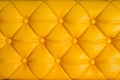 Yellow retro chesterfield style, capitone textile background