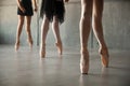 Close-up of a young ballet