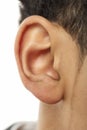 Close-Up Of Young Boy's Ear Royalty Free Stock Photo