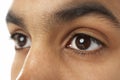 Close-Up Of Young Boy's Eye Royalty Free Stock Photo