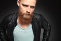 Close up of young man with beard Royalty Free Stock Photo