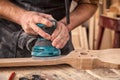 Experienced carpenter work Royalty Free Stock Photo