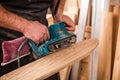 Experienced carpenter work Royalty Free Stock Photo